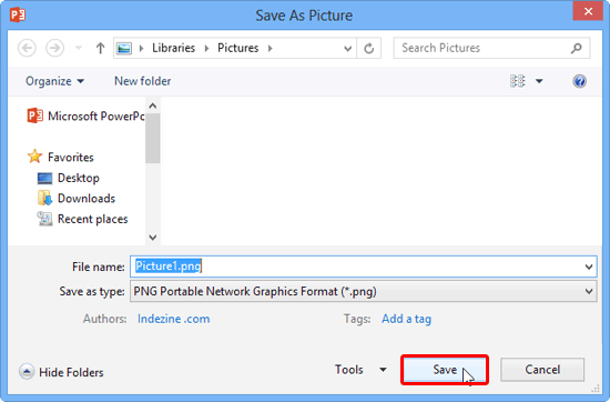 Save As Picture dialog box