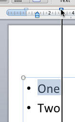First Line Indent Marker being dragged beyond Hanging and Left Indent Markers First Line Indent Marker being dragged beyond Hanging and Left Indent Markers