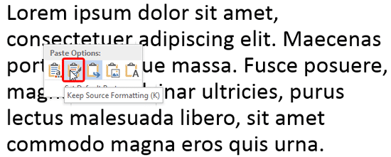 Keep Source Formatting option Keep Source Formatting option