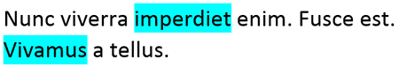 Highlight non-contiguous areas of text Highlight non-contiguous areas of text