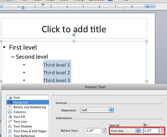 By value changed with First Line option selected
