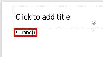 Key-combination to insert dummy text