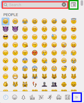 The Symbol floating palette The Symbol floating palette