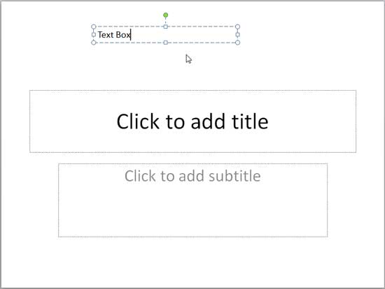 Text typed within the text box Text typed within the text box
