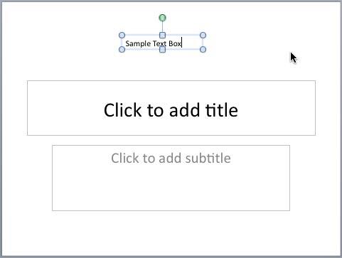 Text typed within the text box