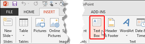 Text Box button Text Box button