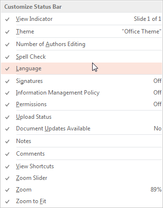 Language option selected Language option selected