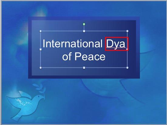 Red squiggly line added underneath a word indicating wrong spelling Red squiggly line added underneath a word indicating wrong spelling