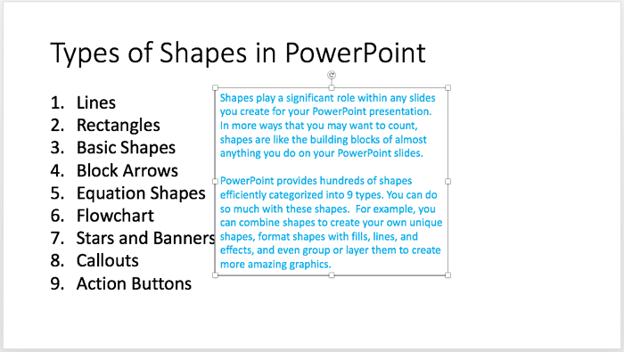 Text box moved to new position Text box moved to new position