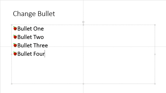 Bullets now use pictures