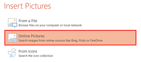 Insert Picture dialog box