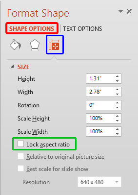 Format Shape Task Pane