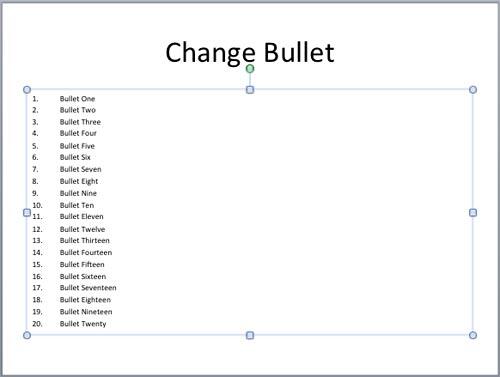 Slide containing too much text in a numbered list Slide containing too much text in a numbered list