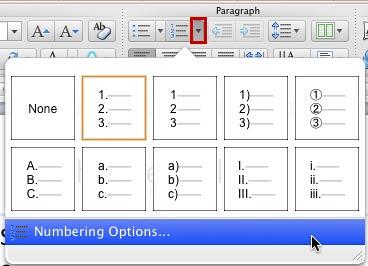 Numbered List gallery Numbered List gallery