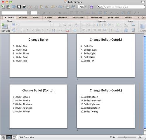 Numbered list with continued numbering across successive slides Numbered list with continued numbering across successive slides