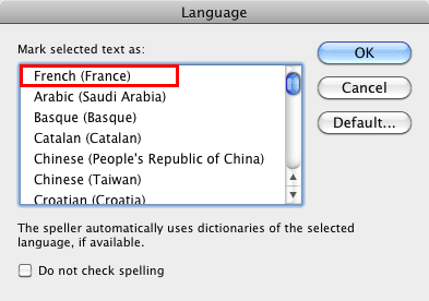 Default proofing language changed Default proofing language changed