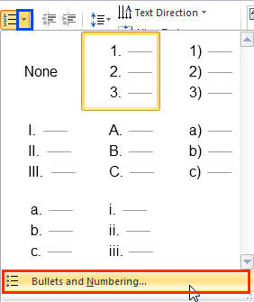 Numbering gallery Numbering gallery
