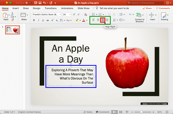Right aligned text Right aligned text