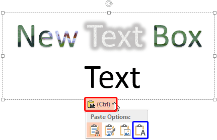 New text copied and pasted next to the formatted text New text copied and pasted next to the formatted text