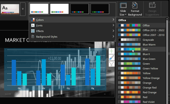 Applying Theme Colors and Theme Fonts in PowerPoint 365 for Windows