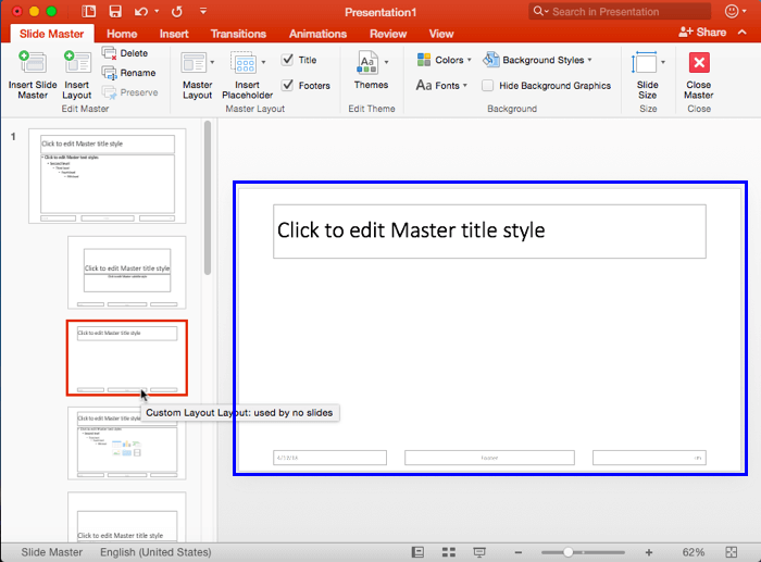 New Slide Layout added