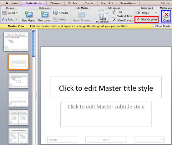 Logo hidden from Title Layout