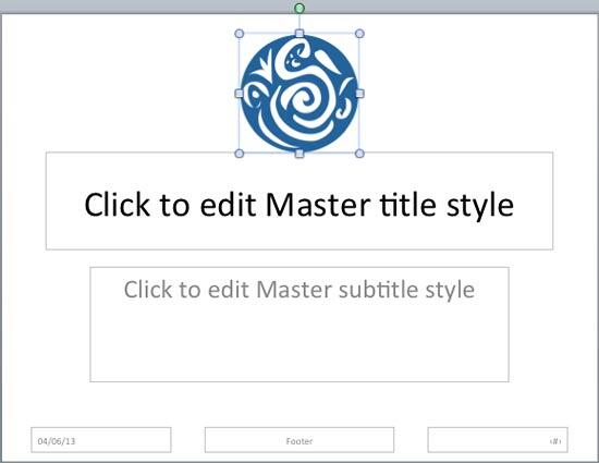 Logo resized and repositioned