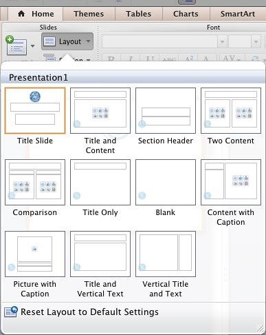Slide Layouts with the logo added