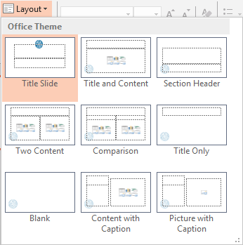 Slide Layouts with the logo added