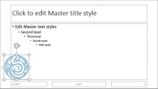 Logo resized and repositioned