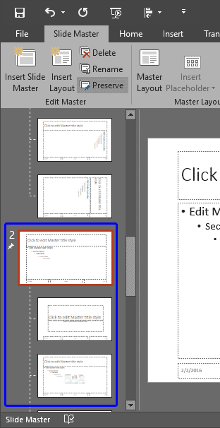 New Slide Master inserted