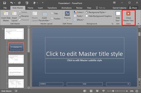Background Style applied to the Title Slide Layout Background Style applied to the Title Slide Layout