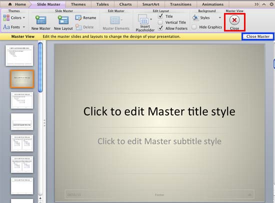 Background Style applied to the Title Slide Layout Background Style applied to the Title Slide Layout