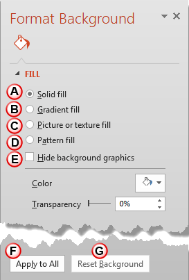 Format Background Task Pane