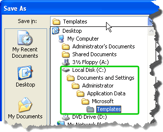 Click to find out the path to the folder