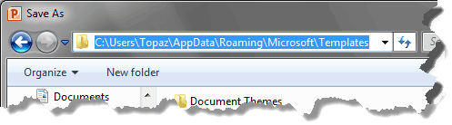 Click to find out the path to the folder
