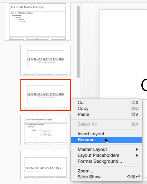Rename option Rename option