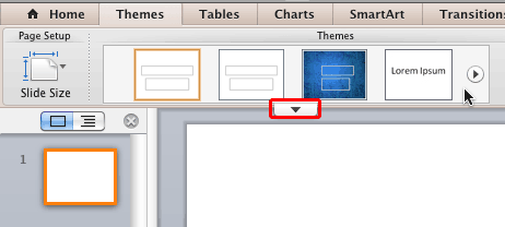Themes in PowerPoint 2011