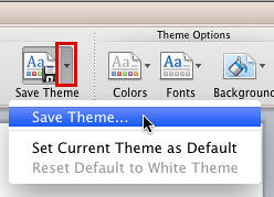 Save Theme option