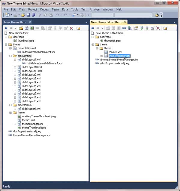 Theme saved in Theme Builder compared with it's original version Theme saved in Theme Builder compared with it's original version