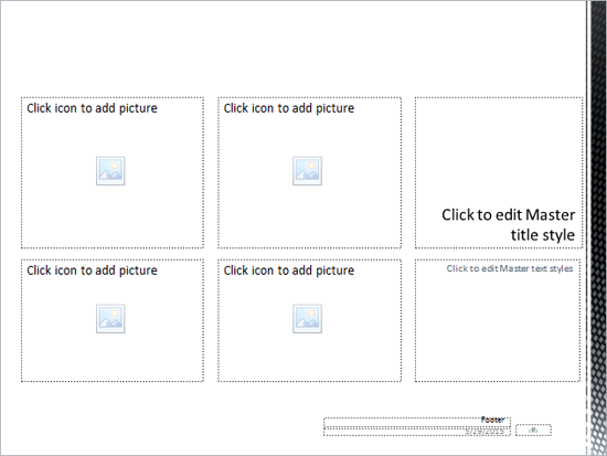 Customized Picture Slide Layout