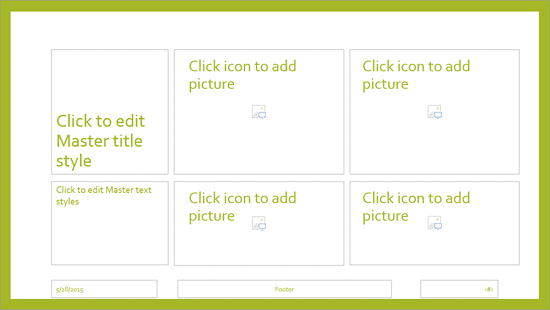 Customized Picture Slide Layout