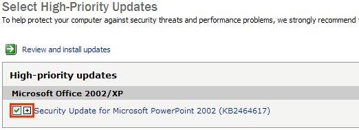 High-priority updates