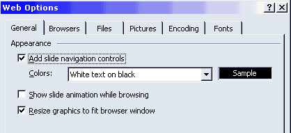 The 'General' Tab The 'General' Tab