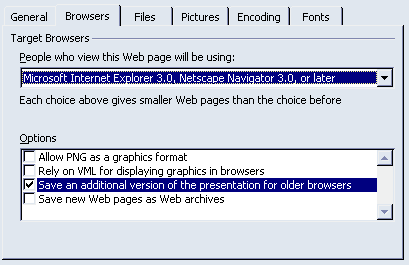 The 'Browser' Tab The 'Browser' Tab