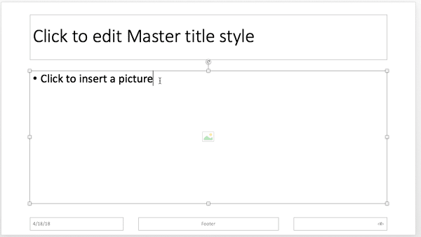 Boilerplate text changed for the picture placeholder
