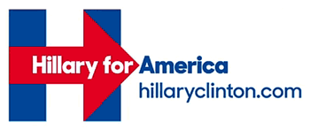 One Plus And Two Minuses For Hillary Clinton's Logo: by Jerry Weissman