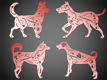 PowerPoint Shapes: Dog Designs