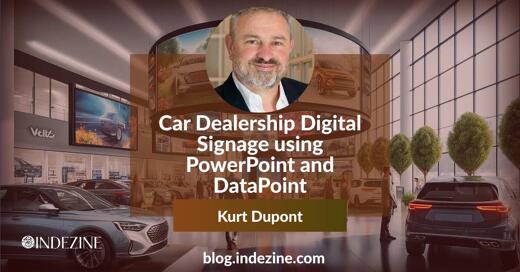 Car Dealership Digital Signage using PowerPoint and DataPoint