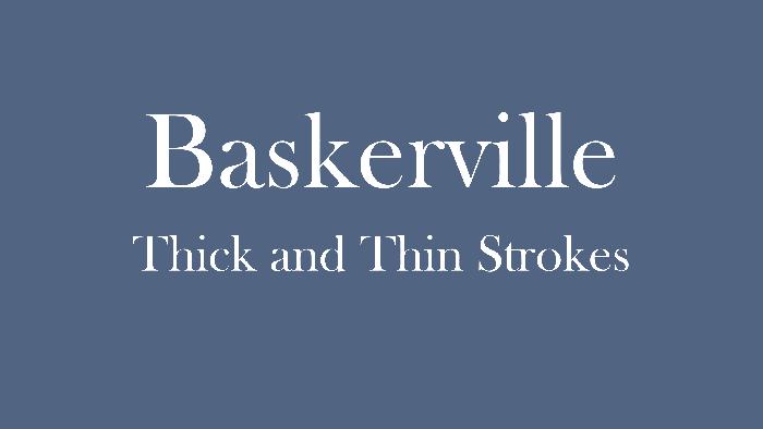 baskerville old face font